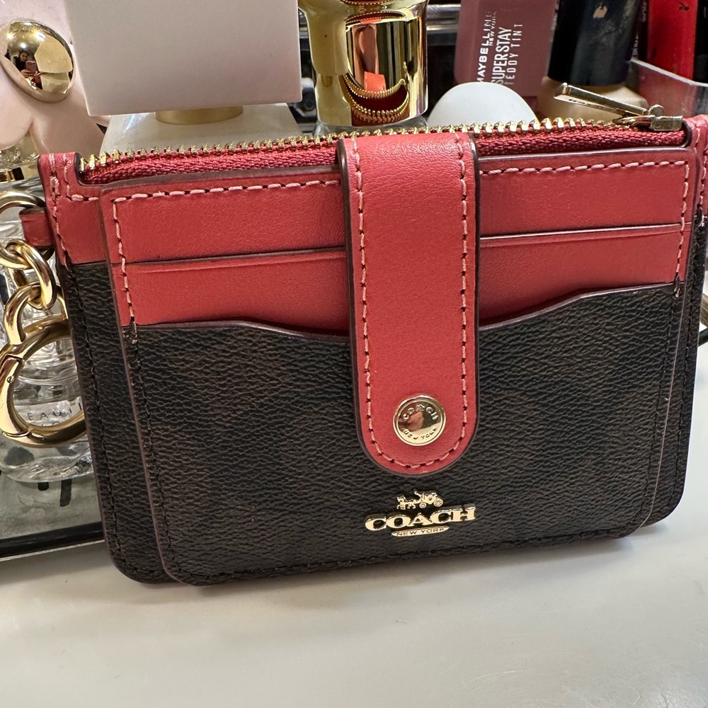 Coach slim card case / wallet